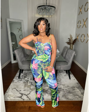 “Floral Sensation “ Jumpsuit S-XL