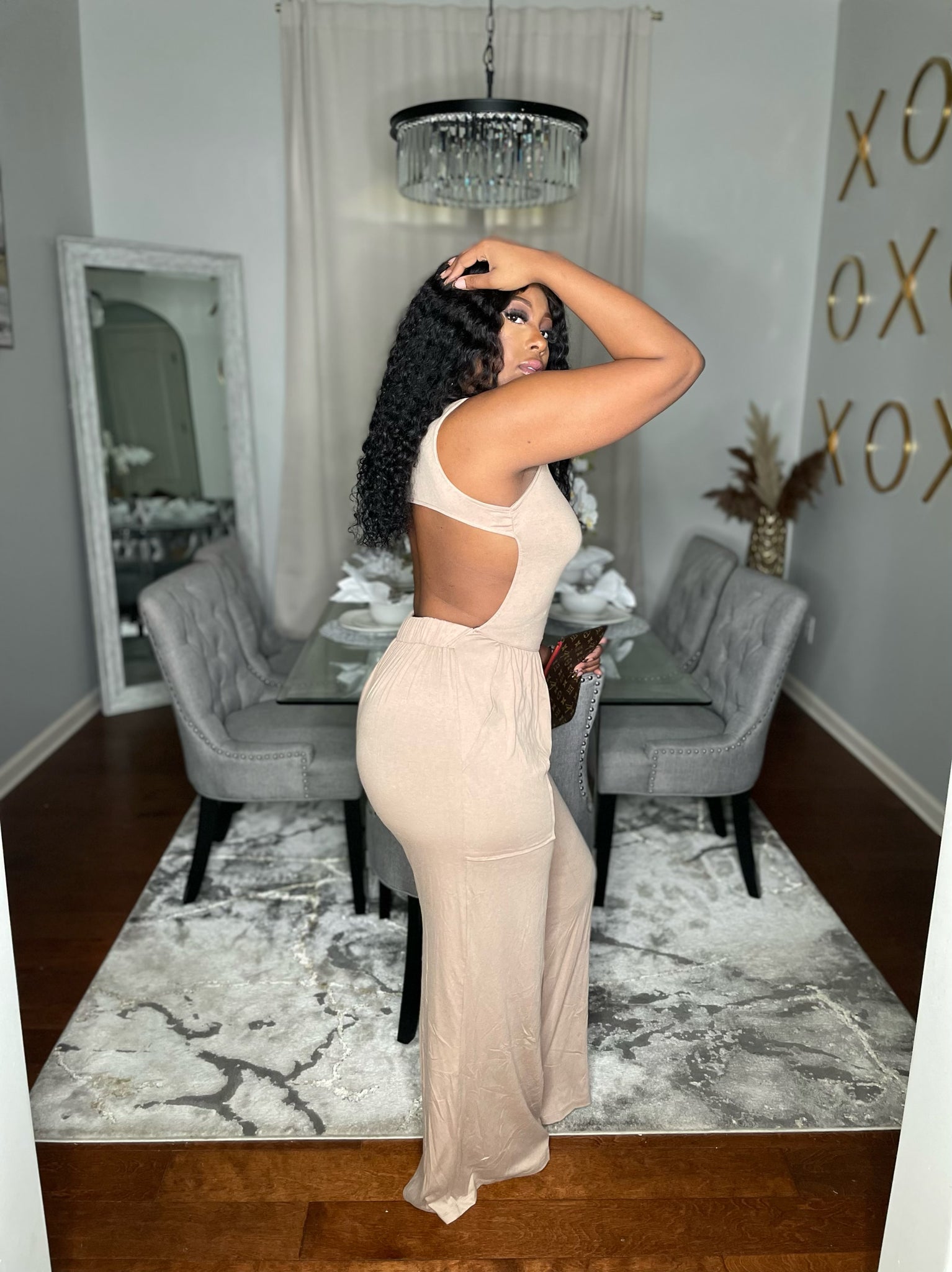 “Not your Average Jumpsuit” Taupe