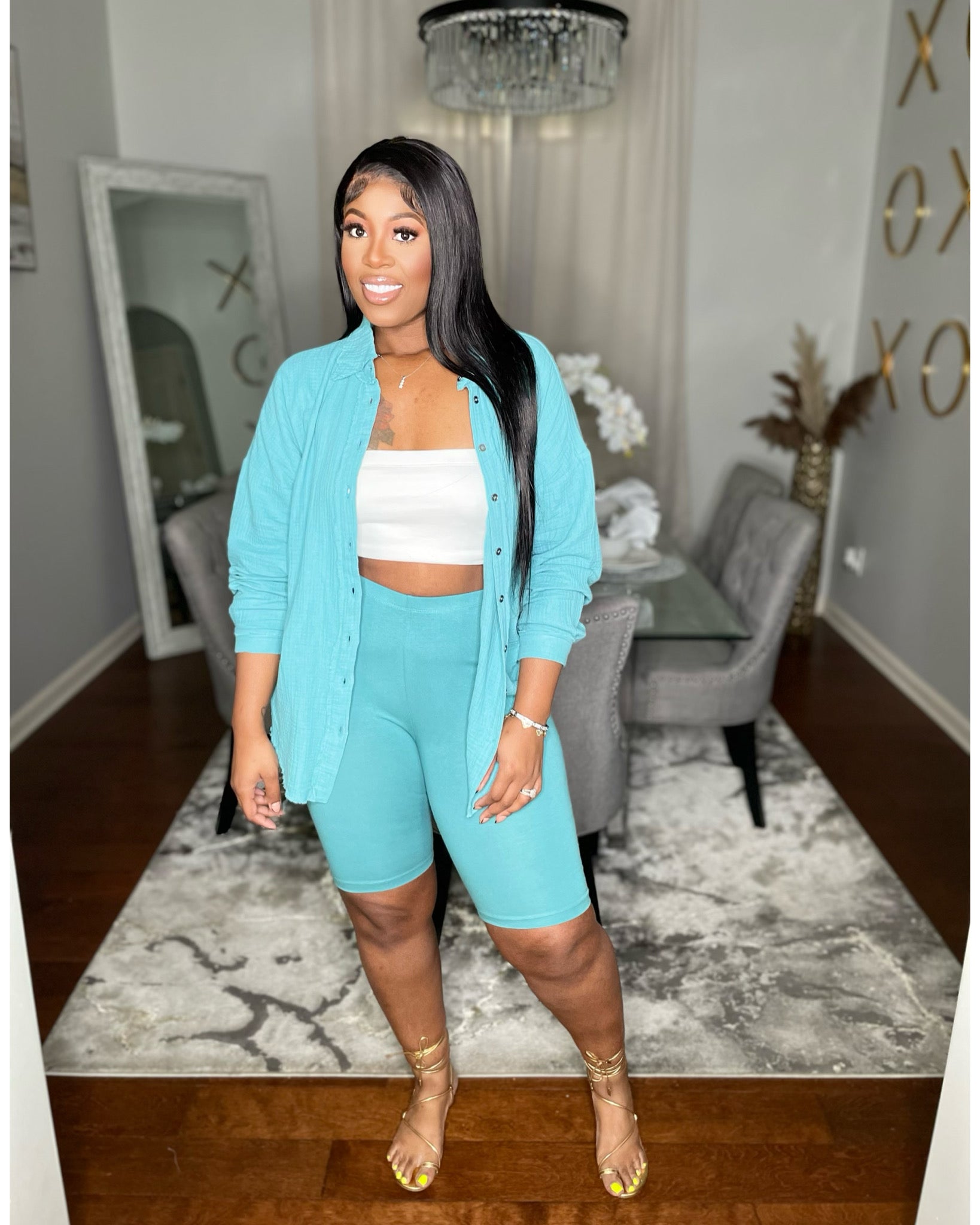 “Monae Chill Set” Dusty Teal