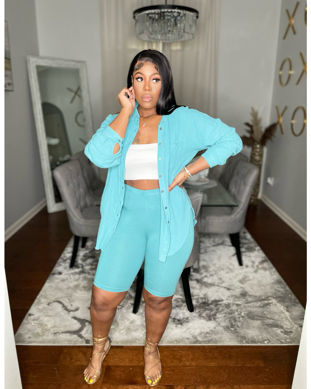 “Monae Chill Set” Dusty Teal