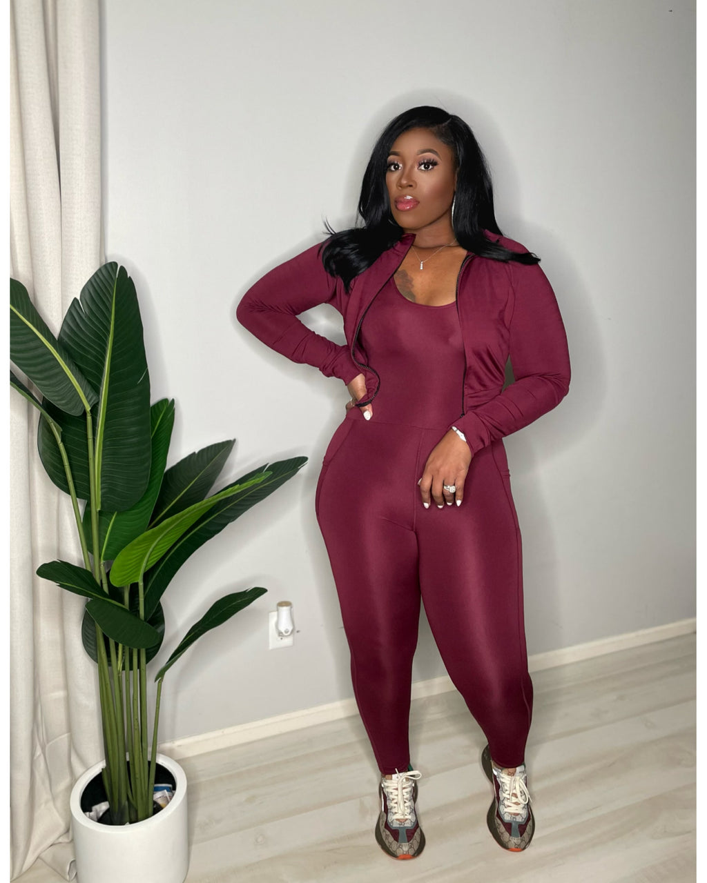 “Workout Bae” Burgundy